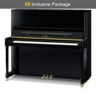 Kawai K-600 Ebony Polish Upright Piano All Inclusive Package